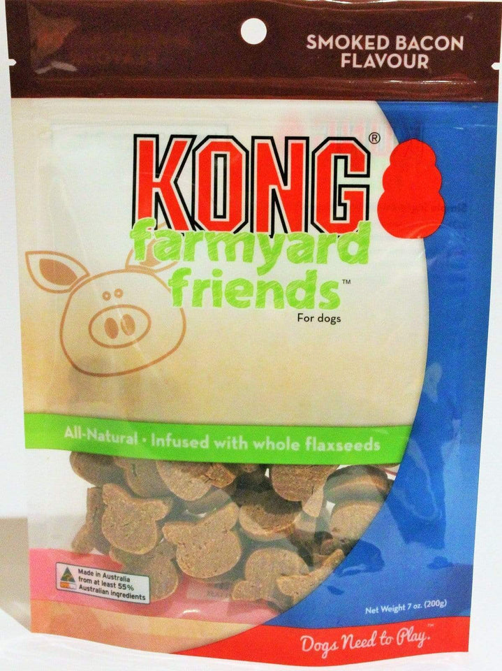 KONG FARMYARD FRIENDS SMOKED BACON DOG TREATS