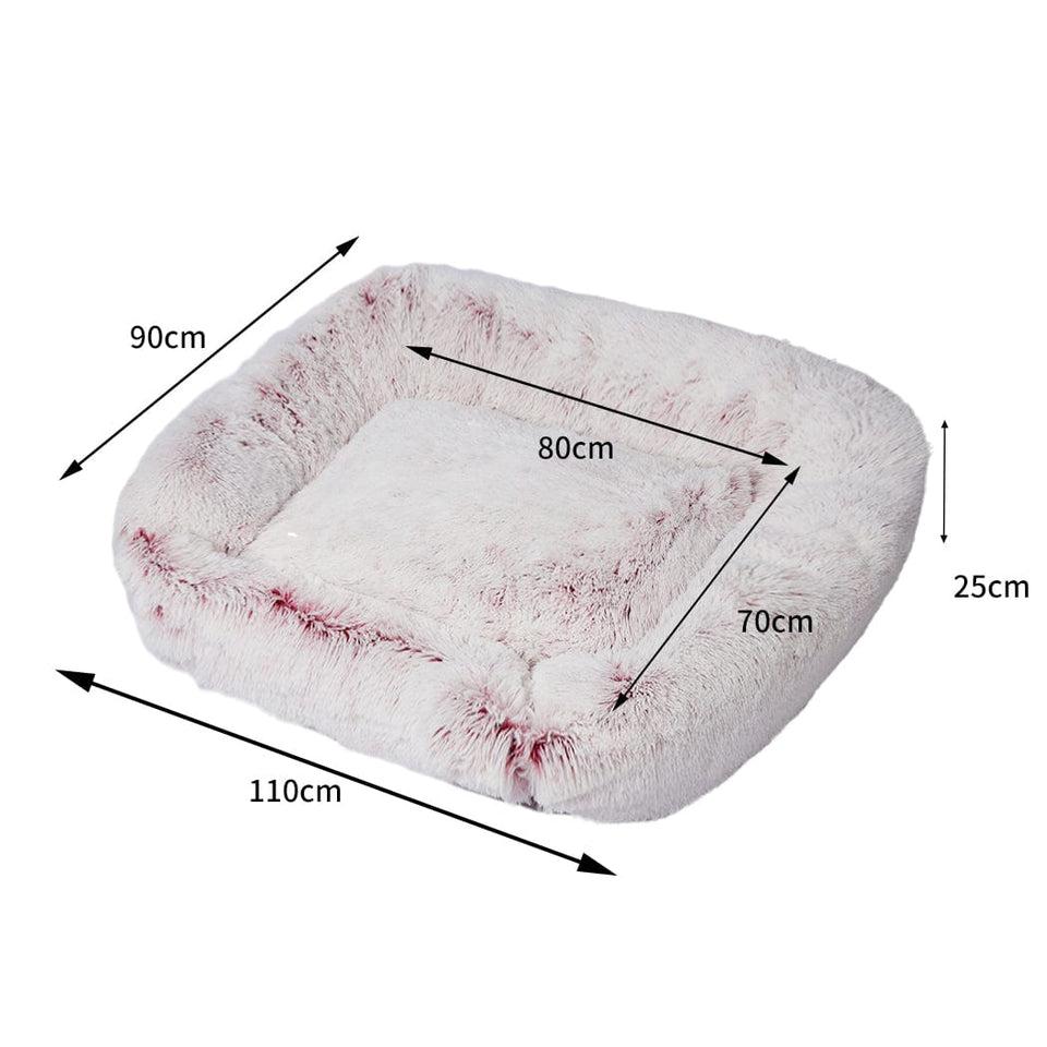 Large Dog Calming Bed - Pink