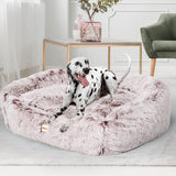 Large Dog Calming Bed - Pink