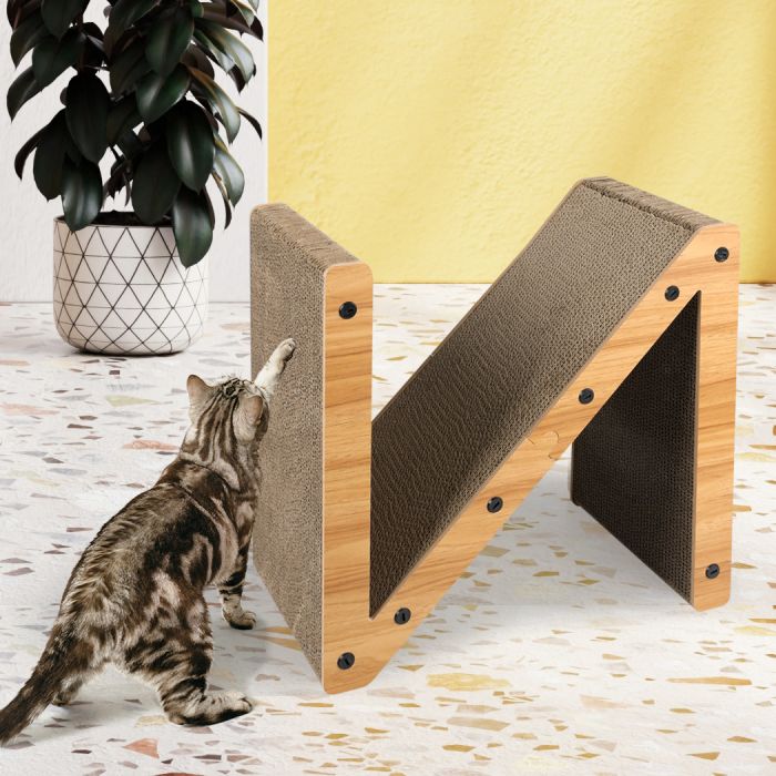 Corrugated Cardboard Scratch Bed Toy Pad