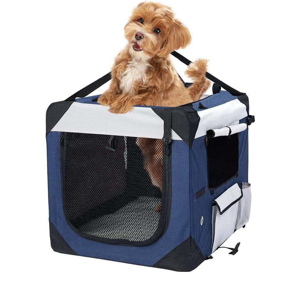 Medium Dog & Puppy Carrier Bag - Blue