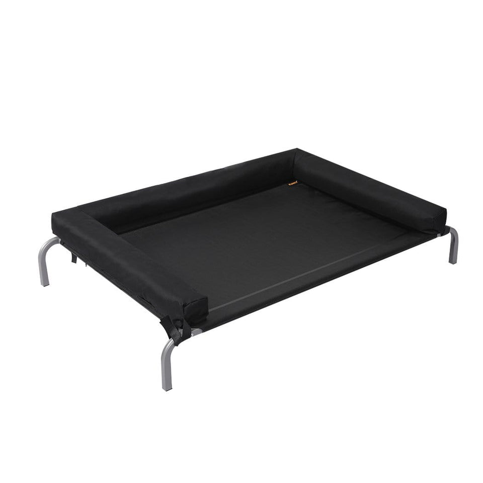 Medium Elevated Heavy Duty Dog & Cat Bed - Black