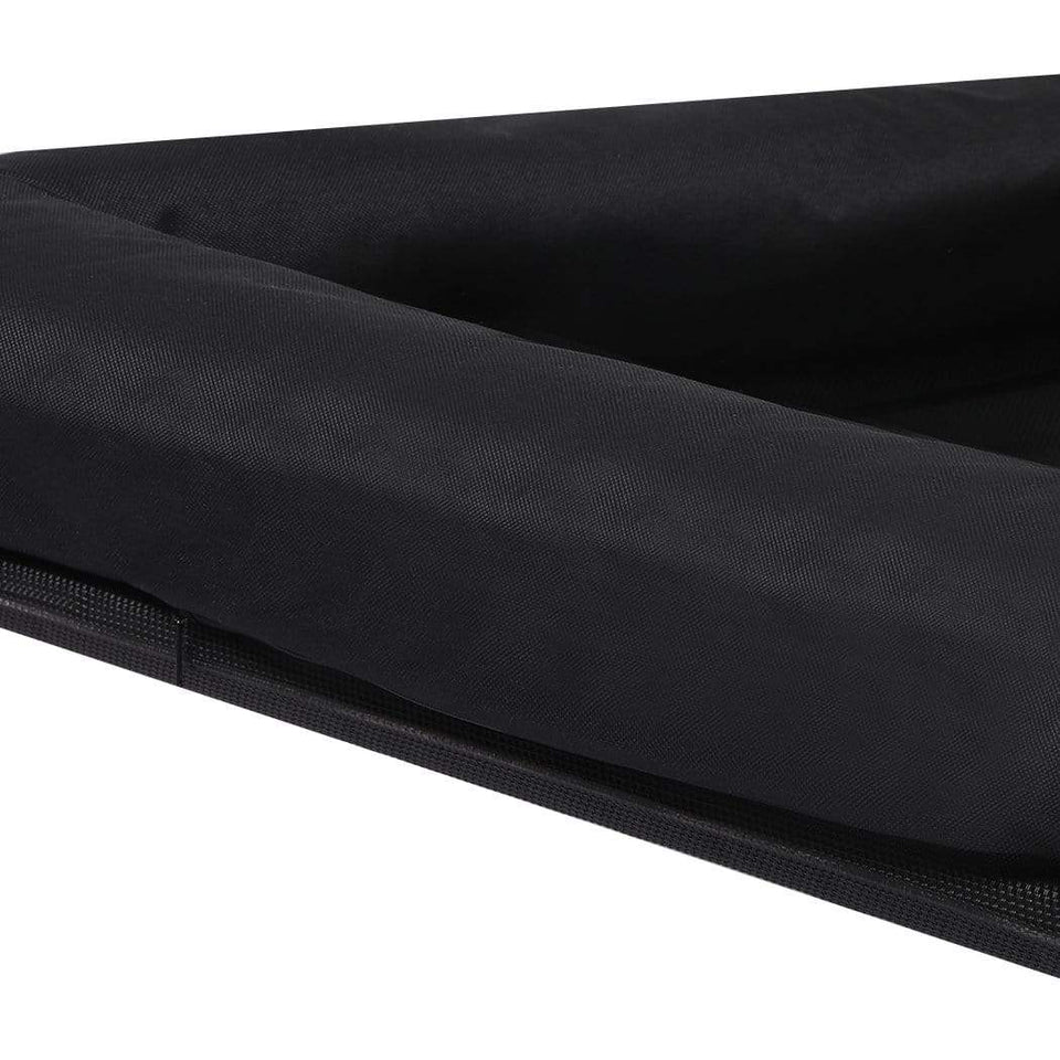 Medium Elevated Heavy Duty Dog & Cat Bed - Black