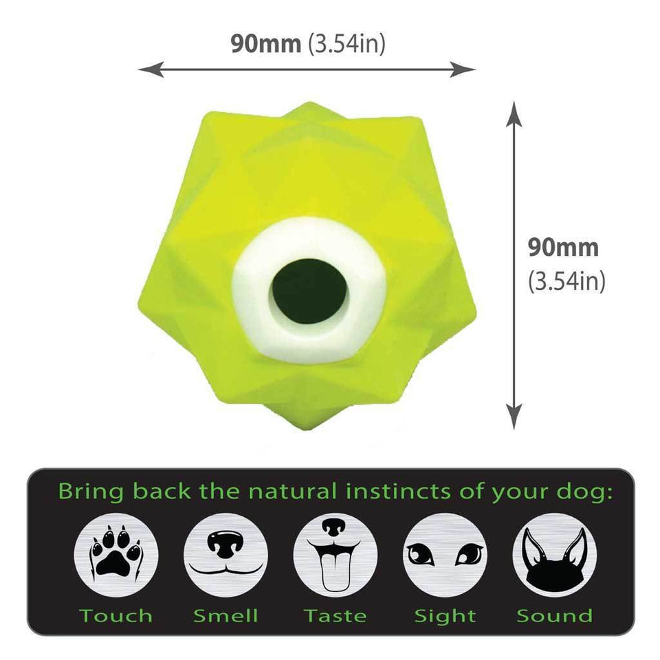 Monster Treat Release Dog Toys - Green