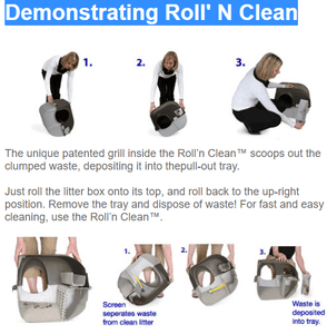 Omega Paw Roll 'n Clean Self Cleaning Cat Litter Box