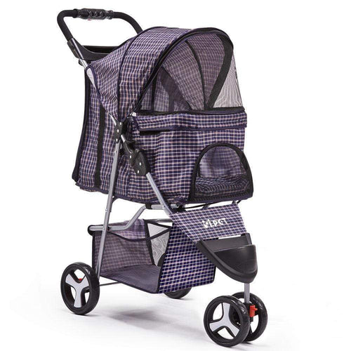 Pet Care 3 Wheel Pet Stroller - Blue