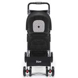 Pet Care 4 Wheel Pet Stroller - Black