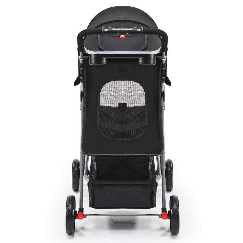 Pet Care 4 Wheel Pet Stroller - Black