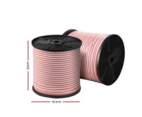 Pet Care 400M Electric Fence Wire Tape Roll - Poly Stainless Steel
