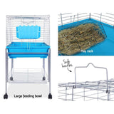 Pet Care Indoor Hamster/Rabbit Enclosure - Blue