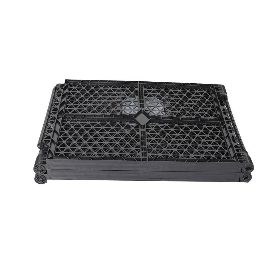 Pet Foldable Playpen 4 Panels - Black