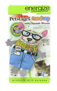 Petstages Madcap Geeky Squeaky Mouse