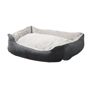 Plush Dog Bed - Grey