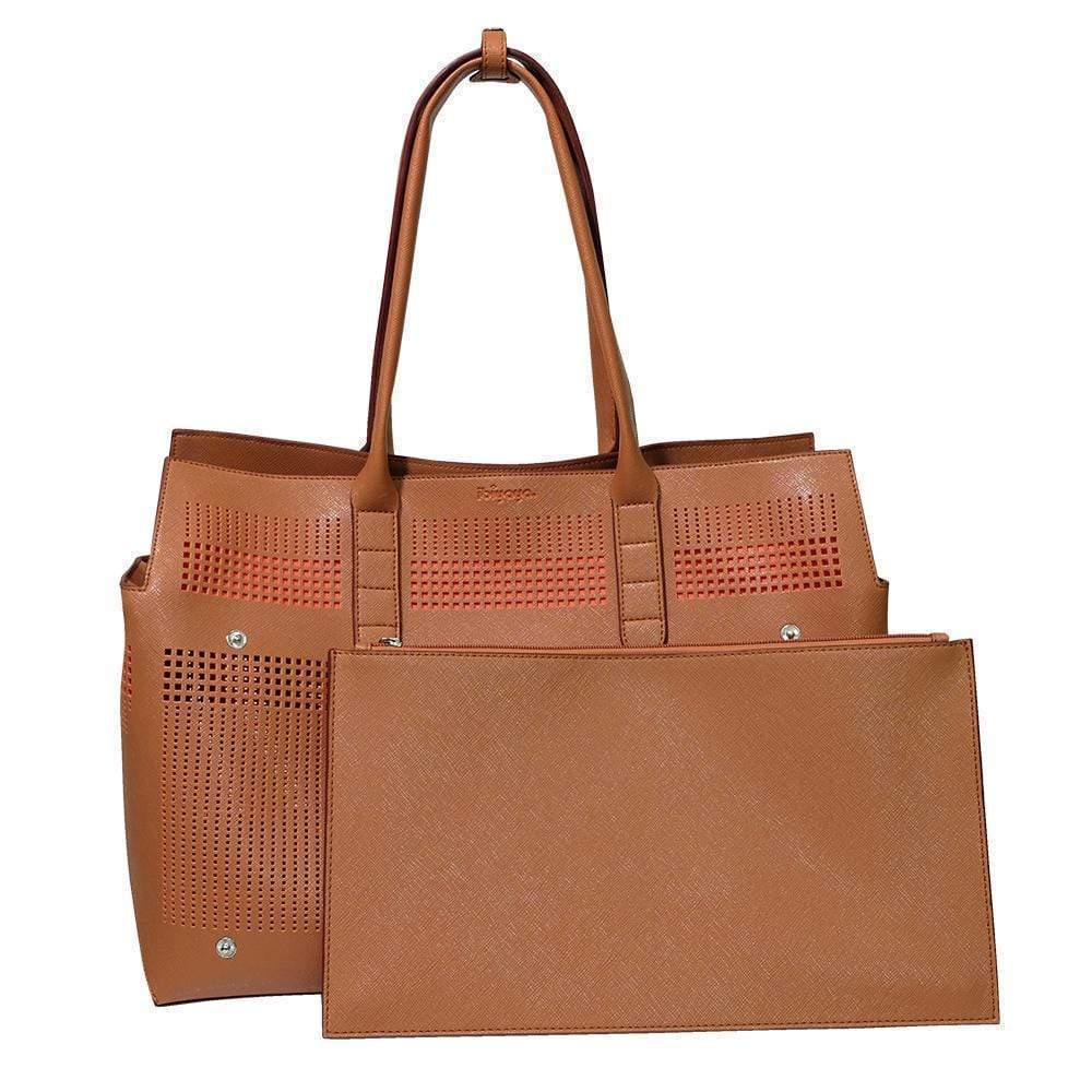Premium Leather Pet Bag - Hazel Brown