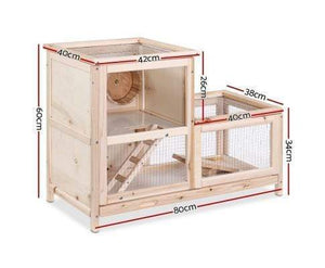 Rabbit Hutch, Guinea Pig Hutch & Bunny Cage Large Wooden Rabbit, Guinea Pig, Hamster & Bunny Hutch