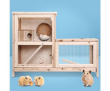 Rabbit Hutch, Guinea Pig Hutch & Bunny Cage Large Wooden Rabbit, Guinea Pig, Hamster & Bunny Hutch