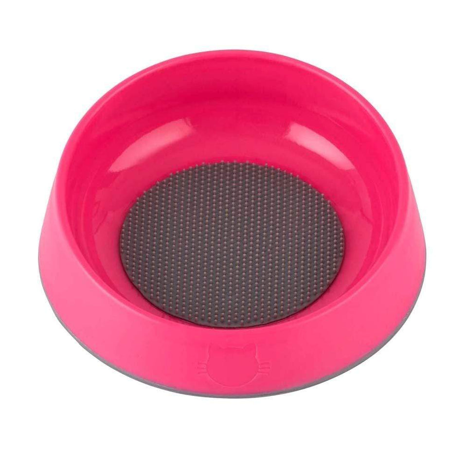 Slow Food Hairball Control Cat Bowl - Pink