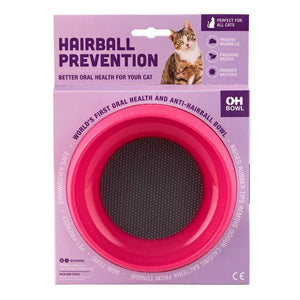 Slow Food Hairball Control Cat Bowl - Pink