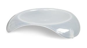 Smartcat Shallow Cat Food Dish - Transparent White Large