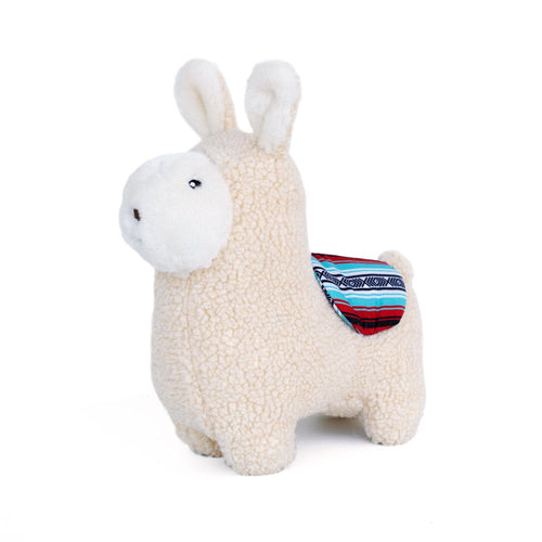 Snugglerz Plush Squeaker Dog Toy - Liam the Llama