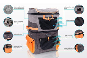 Two-Tier Pet Backpack by Ibiyaya