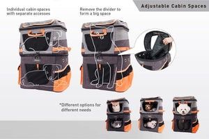 Two-Tier Pet Backpack by Ibiyaya