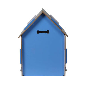 Wooden Indoor Dog House - Blue