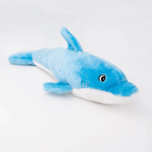 Zippy Paws Squeaky Jigglerz Dog Toy - Dolphin